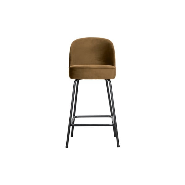 Senf žuta baršunasta barska stolica 89 cm Vogue – BePureHome