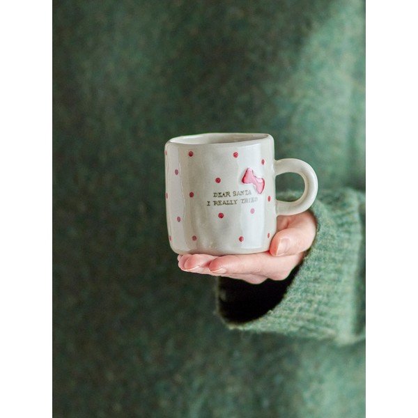 Krem šalice u setu 4 kom s božićnim motivom glinene 260 ml Christy – Bloomingville-image-1