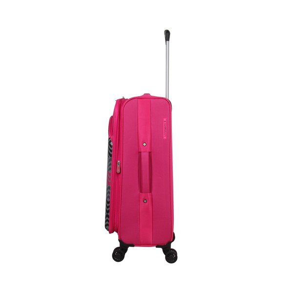 Set od tri kofera na četiri kotača boje magente Lulucastagnette Peruana-image-2