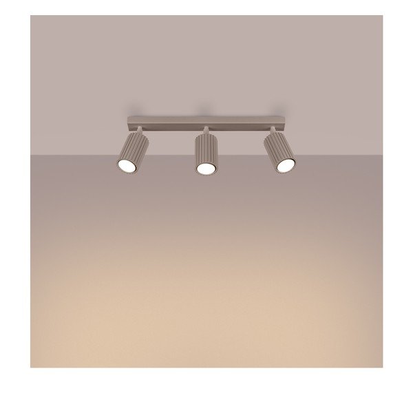 Smeđe-sivi metalni reflektor 6,5x45 cm Gleam – Sollux-image-1