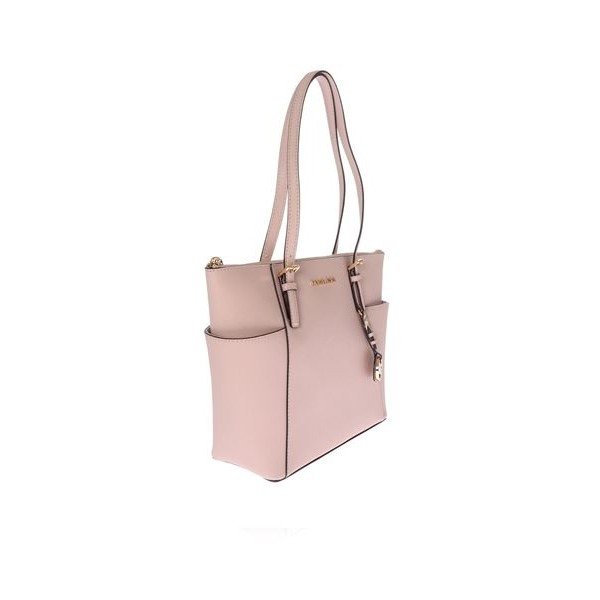 Svjetloružičasta kožna torba Michael Kors Jet Set-image-2
