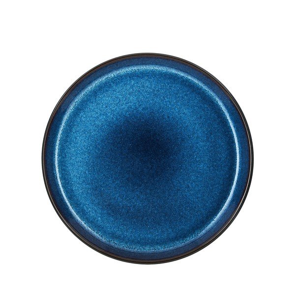 Crni/plavi desertni tanjur od kamenine ø 21 cm Gastro Dark Blue/Black – Bitz