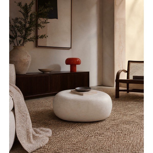 Bijeli stolić za kavu 49x65 cm Pebble – vtwonen-image-1