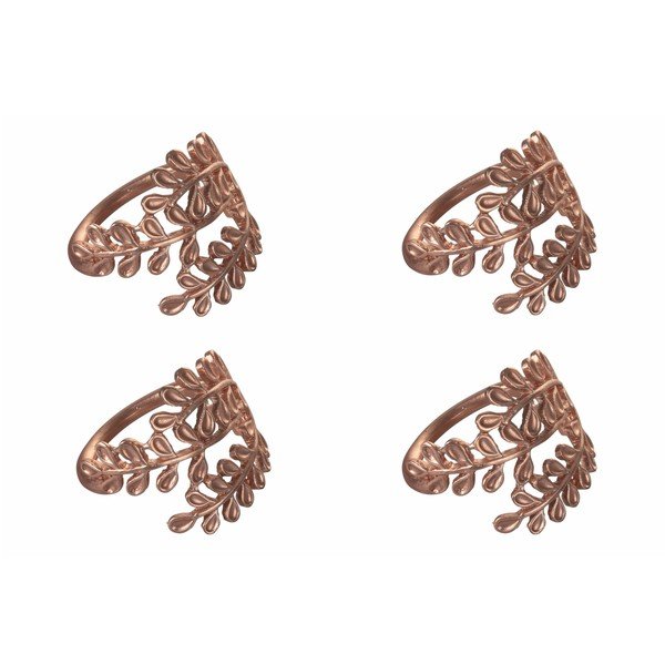 Set od 4 metalna prstena za salvete Villa d'Este Rose Gold-image-4