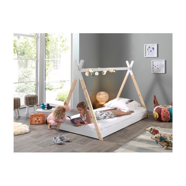 Bijeli dječji krevetić Vipack Tipi, 90 x 200 cm-image-3