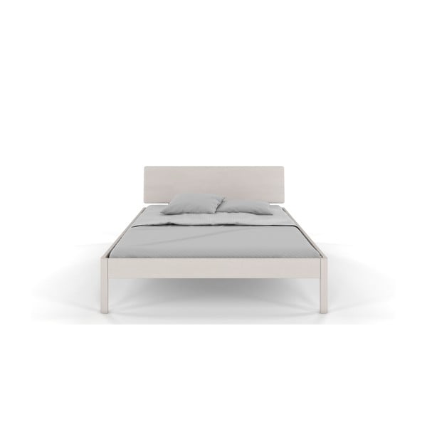 Bijeli bračni krevet od borovine 180x200 cm Ammer - Skandica-image-2