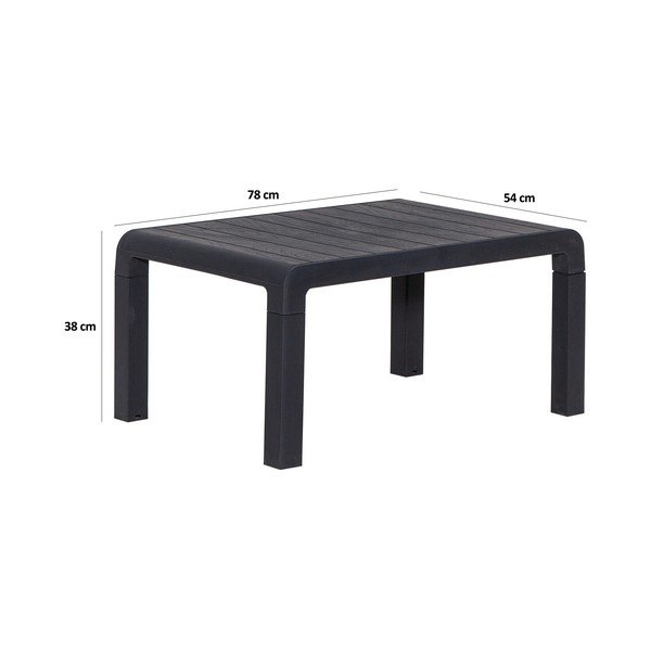 Antracitno siva vrtna garnitura za 2 osobe Lara – Floriane Garden-image-4