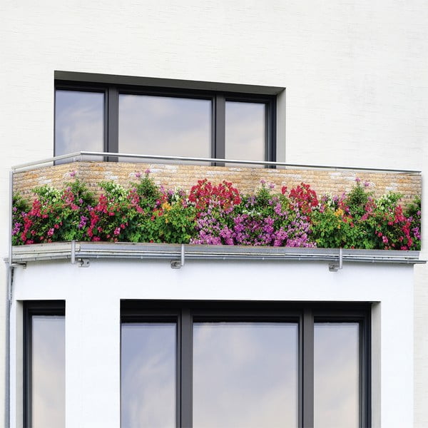 Plastičan balkonski zastor 500x85 cm Flowers – Maximex