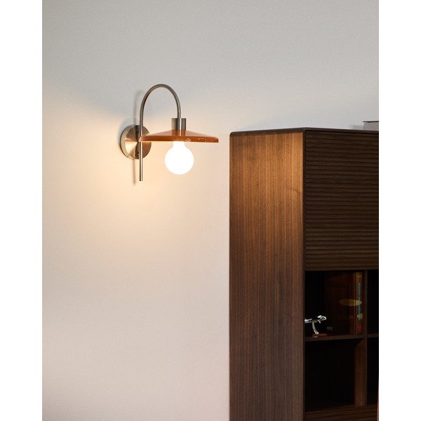 Narančasta zidna lampa ø 27 cm Nuvira – Kave Home-image-1