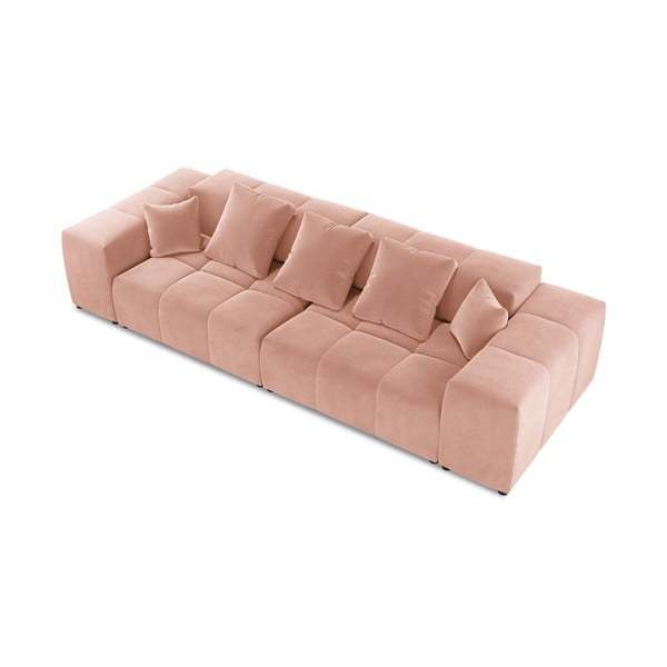 Ružičasta baršunasta sofa 320 cm Rome Velvet - Cosmopolitan Design-image-3