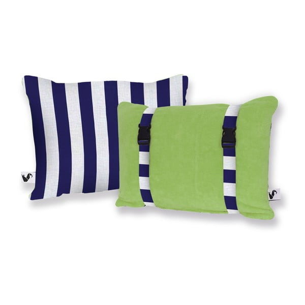 Dvostrani ručno rađeni jastuk za plažu Origama Olive, 20 x 30 cm