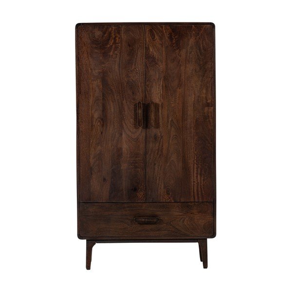 Ormarić od masivnog manga u tamnoj prirodnoj boji 85x150x35 cm Liya – WOOOD-image-2