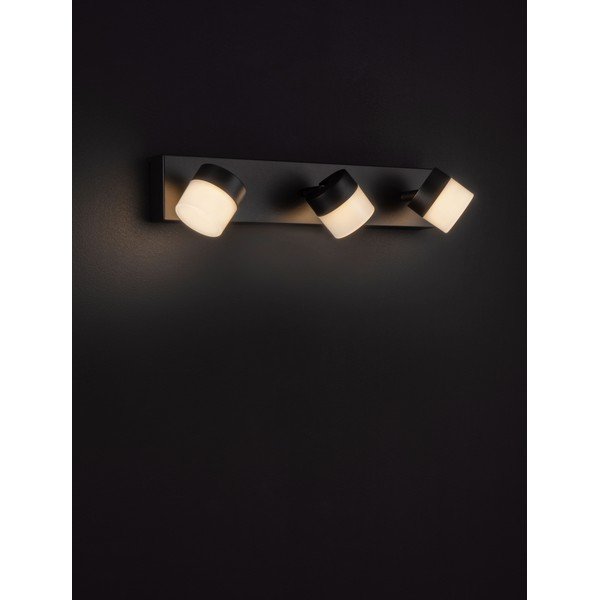 Mat crna LED zidna lampa aluminijska Teko – Nova Luce-image-3