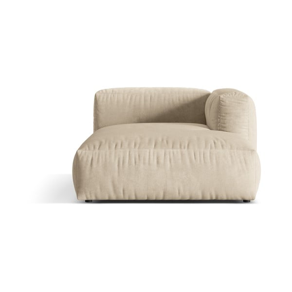 Bež baršunasti modularna sjedeća garnitura (s desnim kutom) Martina – Micadoni 