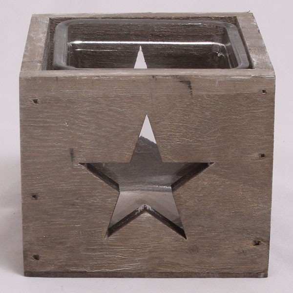 Drveni svijećnjak Star, 9 cm-image-1