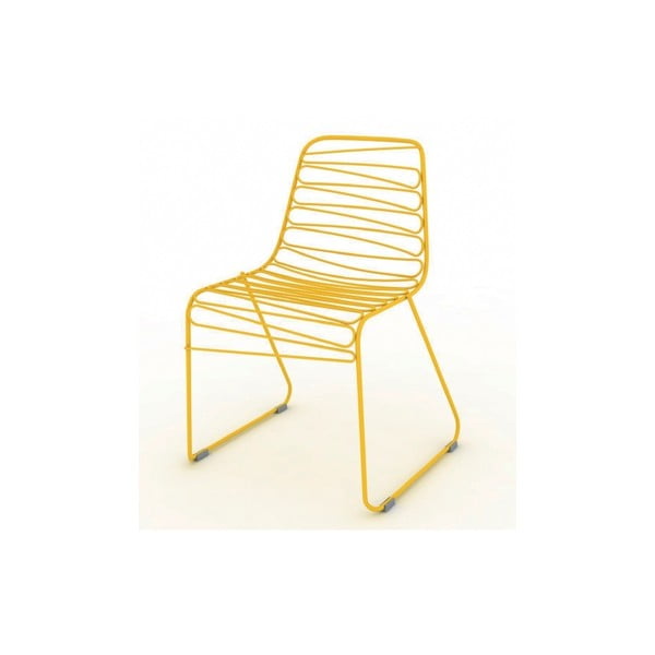 Žuta stolica Magis Flux koja se može složiti