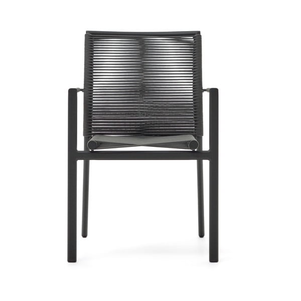 Tamno siva metalna vrtna stolica Culip – Kave Home-image-2