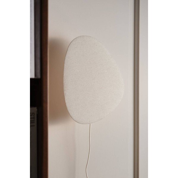 Krem lanena zidna lampa s utikačem Elva – Jotex-image-2