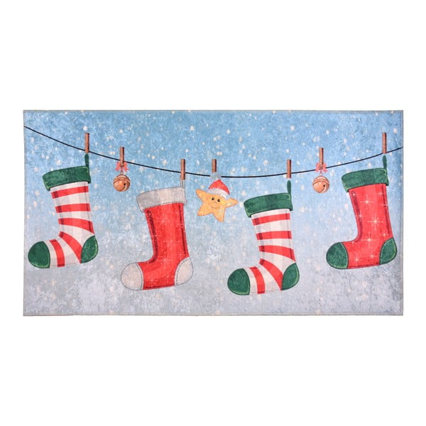 Tepih Vitaus božićne čarape, 80 x 150 cm