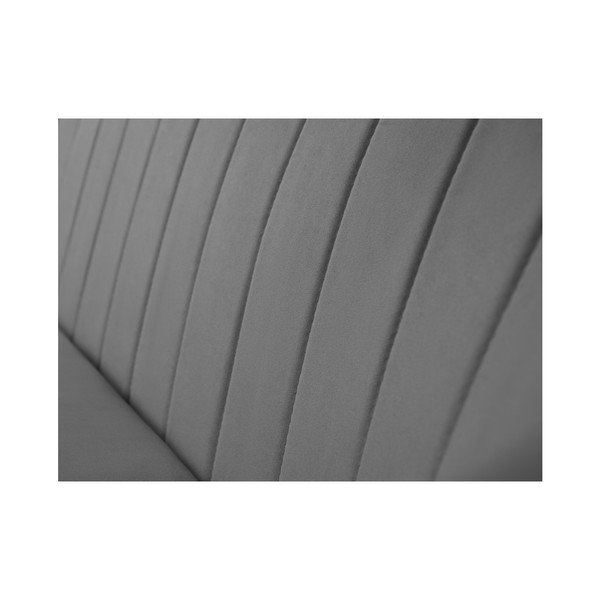 Siva sofa za dvije Mazzini Sofe Toscane, crne noge-image-4