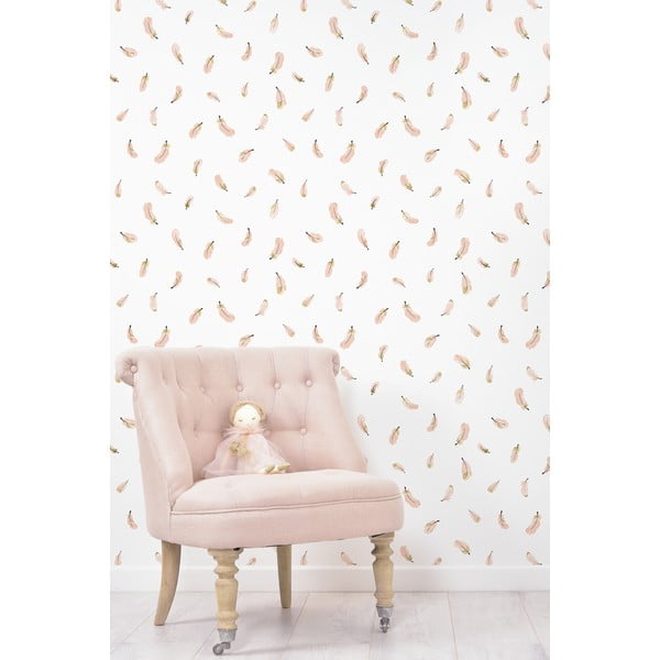 Dječja tapeta 10 m x 50 cm Gold Feathers – Lilipinso-image-2