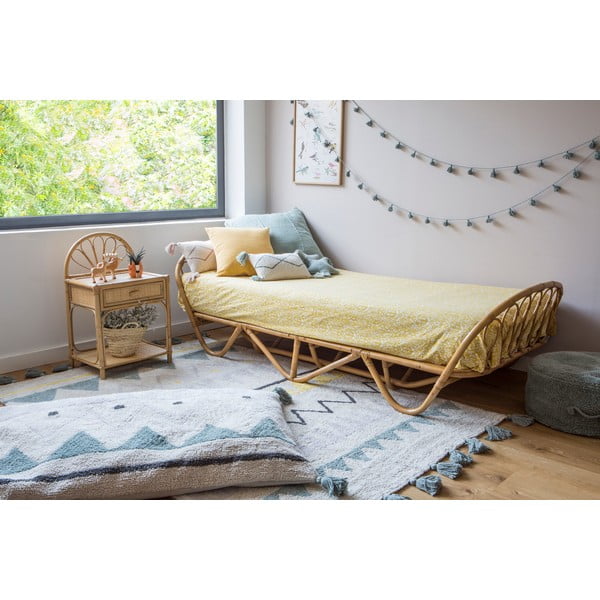 Krem periv/ručno rađen pamučan dječji tepih 140x200 cm Azteca Vintage Blue – Lorena Canals-image-3