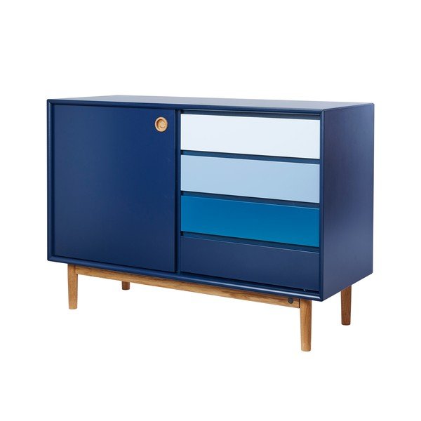 Tamnoplava komoda Tom Tailor Color Box, 114 x 80 cm-image-2