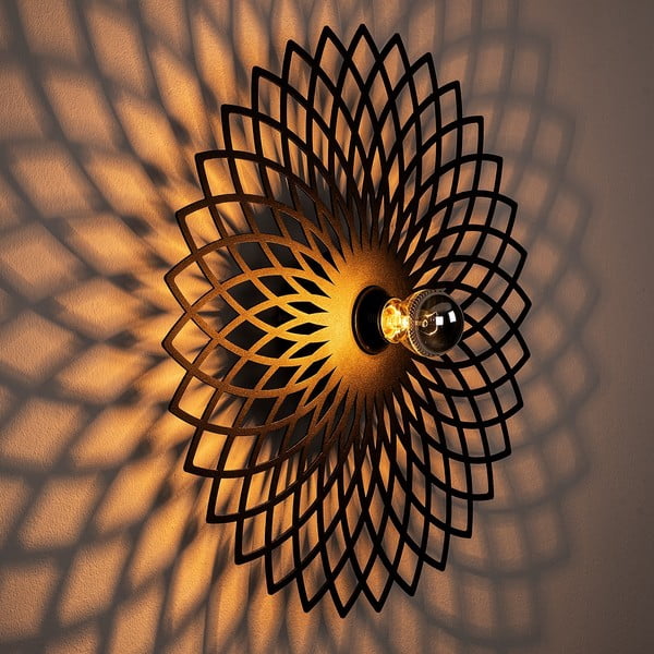 Crna zidna lampa Fellini – Opviq lights-image-1