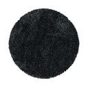 Antracitno sivi okrugao tepih ø 120 cm Fluffy – Ayyildiz Carpets