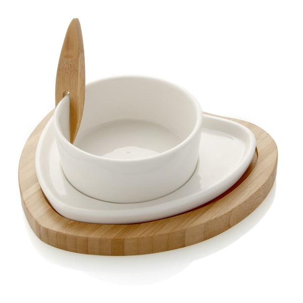 Zdjela za posluživanje s pladnjem od bambusa i iglom Brandani Ciur