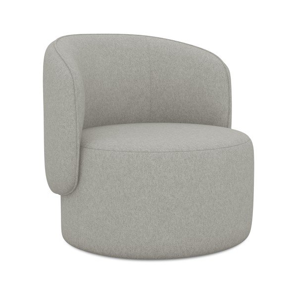 Svijetlo siva fotelja Ipo – Makamii