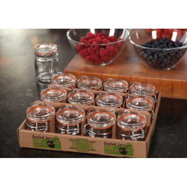 Staklenke za kiseljenje u setu 12 kom 90 ml – Esschert Design-image-1