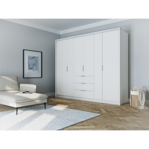 Bijeli ormar 255x217 cm Wells - Cosmopolitan Design-image-1