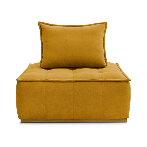 Senf žuta fotelja od šenila Elisa – Bobochic Paris-image-3