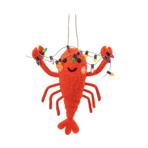 Tekstilni ukas za božićno drvce 11 cm Lobster – Sass & Belle
