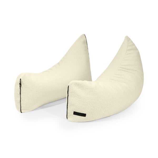 Krem vreća za sjedenje od bouclé tkanine Clip Clap 90 – SLOWDOWN-image-3