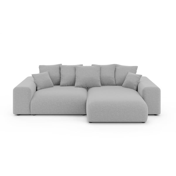 Svijetlo siva sklopiva/s prostorom za odlaganje kutna garnitura (promjenjiva) Luma – Ropez