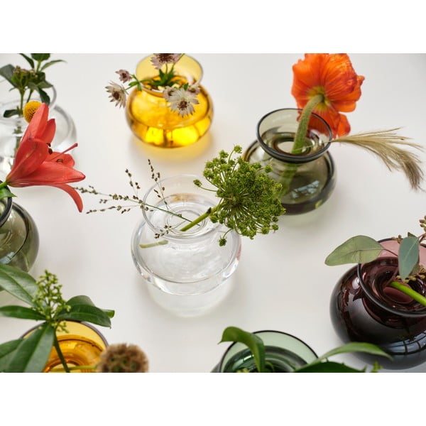 Staklena ručno izrađena vaza (visina 9 cm) Inu – Zone-image-4