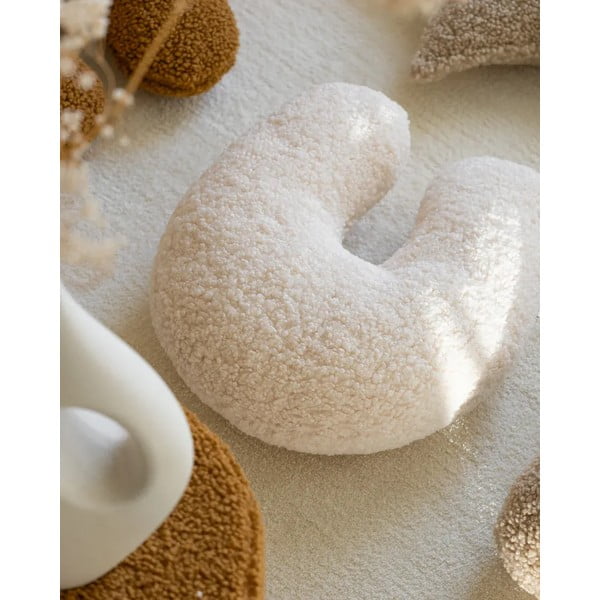 Krem dječji jastuk za sjedenje od bouclé tkanine U – Wigiwama-image-2