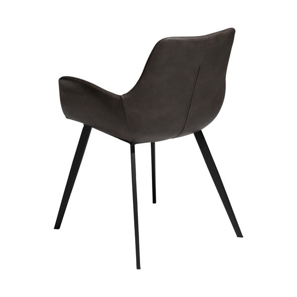 Tamno siva podstavljena blagovaonska stolica s naslonima za ruke Hype – DAN-FORM Denmark-image-2