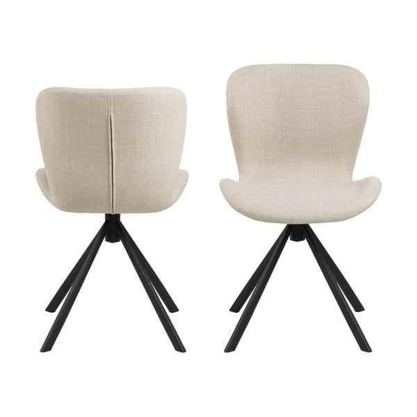 Krem blagovaonske stolice u setu 2 kom Batilda – Actona-image-2