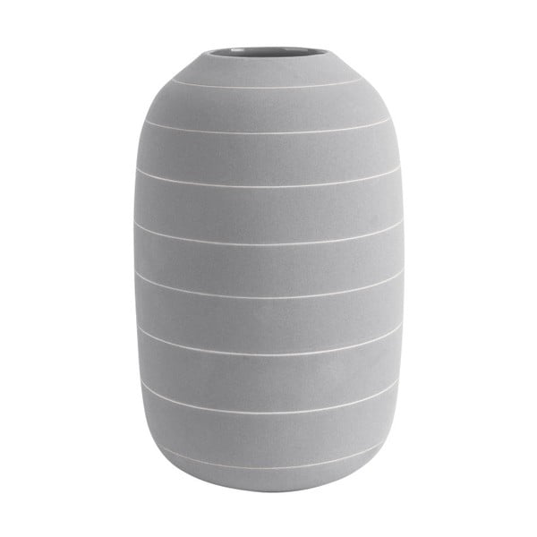 Svijetlo siva keramička vaza PT LIVING Terra, ⌀ 16 cm