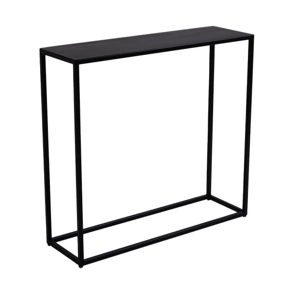 Crni metalni konzolni stol 100x30 cm Julita - CustomForm
