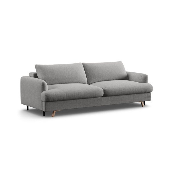 Siva sklopiva/s prostorom za odlaganje sofa 233 cm Naomi – Micadoni 