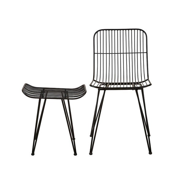Crni metalni stolac Svale - Villa Collection-image-4