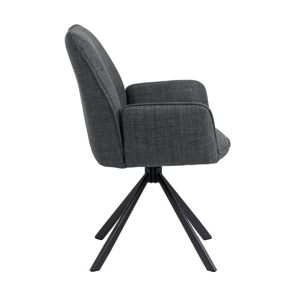 Tamno sive podstavljene blagovaonske stolice u setu s naslonima za ruke 2 kom Glenda – Actona-image-4