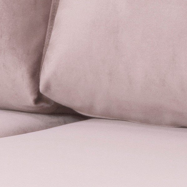 Puder roza baršunasta sofa Actona Norwich, lijevi kut-image-4
