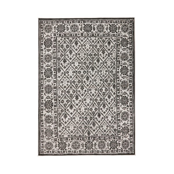 Dvostrani tepih s crno-bijelim uzorkom Bougari Curacao, 120 x 170 cm
