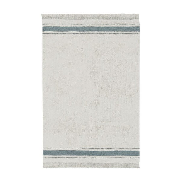 Plavi/krem periv/ručno rađen pamučan tepih 90x130 cm Gastro Vintage Blue – Lorena Canals