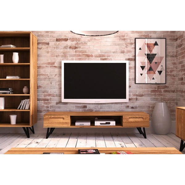 TV stol od bukovog drveta 182x42 cm Golo - The Beds-image-1
